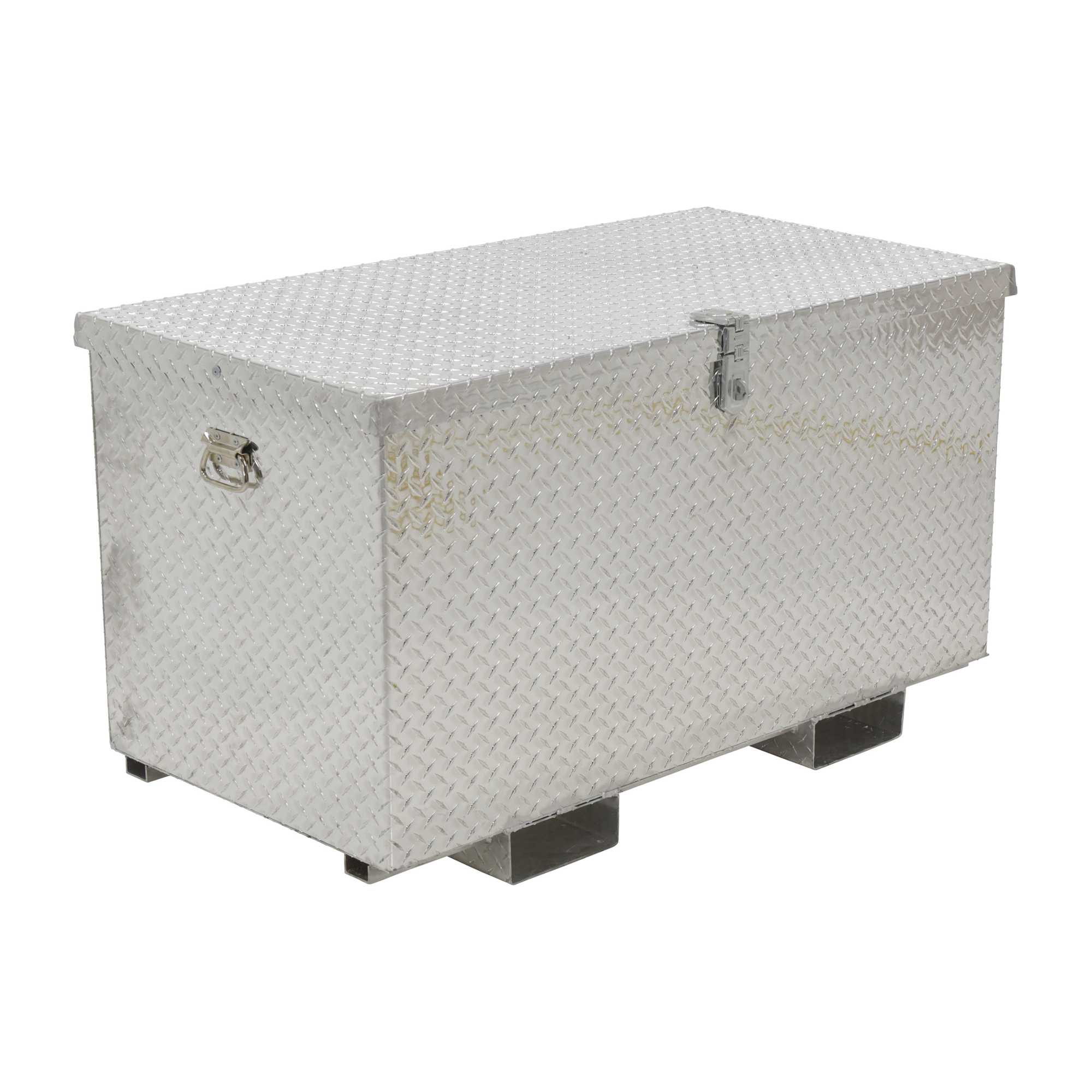 Vestil Aluminum Portable Tool Box with Fork Pockets - 16 Cubic Ft. Capacity, Lockable, Model# APTS-2448-F